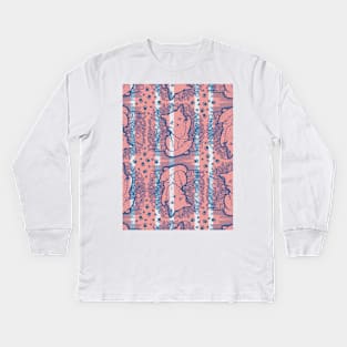 Kitty Final Boss Pattern Kids Long Sleeve T-Shirt